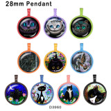 10pcs/lot  Cat  glass  picture printing products of various sizes  Fridge magnet cabochon