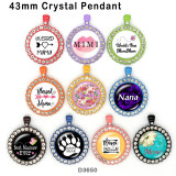10pcs/lot  MOM  Nana  glass  picture printing products of various sizes  Fridge magnet cabochon