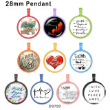 10pcs/lot  Faith   glass  picture printing products of various sizes  Fridge magnet cabochon