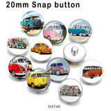 10pcs/lot  Car  BUS  glass  picture printing products of various sizes  Fridge magnet cabochon