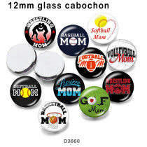 10pcs/lot  MOM   glass  picture printing products of various sizes  Fridge magnet cabochon