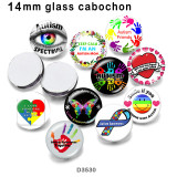 10pcs/lot  Butterfly  love  glass  picture printing products of various sizes  Fridge magnet cabochon