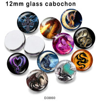 10pcs/lot  Birthstone   glass  picture printing products of various sizes  Fridge magnet cabochon