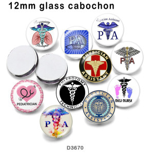 10pcs/lot  Nurse   glass  picture printing products of various sizes  Fridge magnet cabochon