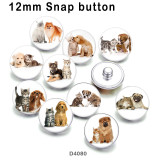 10pcs/lot Cat  Dog  glass  picture printing products of various sizes  Fridge magnet cabochon