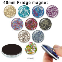 10pcs/lot  pattern   glass  picture printing products of various sizes  Fridge magnet cabochon