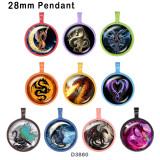 10pcs/lot  Birthstone   glass  picture printing products of various sizes  Fridge magnet cabochon