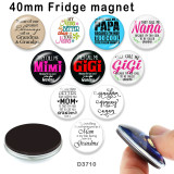 10pcs/lot  words   glass  picture printing products of various sizes  Fridge magnet cabochon