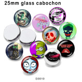 10pcs/lot  Lips  glass  picture printing products of various sizes  Fridge magnet cabochon