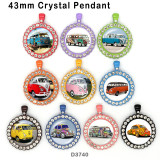 10pcs/lot  Car  BUS  glass  picture printing products of various sizes  Fridge magnet cabochon