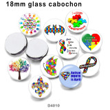 10pcs/lot  Ribbon  color  glass  picture printing products of various sizes  Fridge magnet cabochon