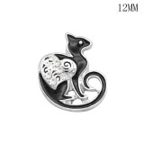 Mermaid Rugby Cat Dog12MM snap silver plated  interchangable snaps jewelry