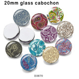 10pcs/lot  pattern   glass  picture printing products of various sizes  Fridge magnet cabochon