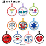 10pcs/lot  Nurse   glass  picture printing products of various sizes  Fridge magnet cabochon