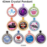 10pcs/lot  Nurse   glass  picture printing products of various sizes  Fridge magnet cabochon