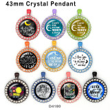 10pcs/lot  words   MOM  glass  picture printing products of various sizes  Fridge magnet cabochon