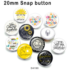 10pcs/lot  words  Flower  glass  picture printing products of various sizes  Fridge magnet cabochon