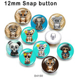 10pcs/lot   Animal  Elephant  glass  picture printing products of various sizes  Fridge magnet cabochon
