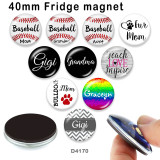 10pcs/lot  MOM   glass  picture printing products of various sizes  Fridge magnet cabochon