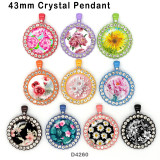 10pcs/lot  Flower  glass picture printing products of various sizes  Fridge magnet cabochon
