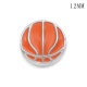 Basketball12MM snap silver plated  interchangable snaps jewelry