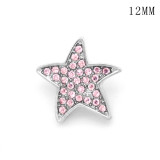 Star 12MM snap silver plated  interchangable snaps jewelry
