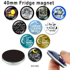 10pcs/lot  words   MOM  glass  picture printing products of various sizes  Fridge magnet cabochon