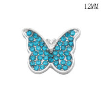 Planet  butterfly 12MM snap silver plated  interchangable snaps jewelry