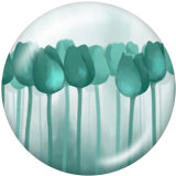 20MM  love  Flower   Ribbon  Print   glass  snaps buttons