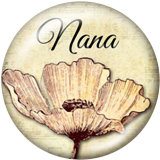 20MM  Butterfly  Nana  Dog  Lover   Print   glass  snaps buttons