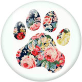 20MM  love  pattern   Print   glass  snaps buttons