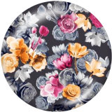 20MM  Flower  Print   glass  snaps buttonsgirl