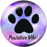 20MM  panthers   pattern   Print   glass  snaps buttons