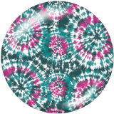 20MM  color  Flower  Print   glass  snaps buttons