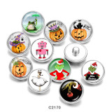20MM  Thanksgiving   Christmas  frog  Print   glass  snaps buttons