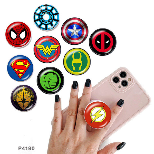 Marvel Anime Heroes The mobile phone holder Painted phone sockets with a black or white print pattern base