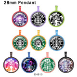 10pcs/lot  Starpugs  coffee  glass picture printing products of various sizes  Fridge magnet cabochon