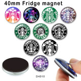 10pcs/lot  Starpugs  coffee  glass picture printing products of various sizes  Fridge magnet cabochon