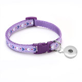 Pet Patch Bell Collar Cat Dog Collar Collar Collar Collar Cat Head Collar Small Dog fit  1 18&20MM snap buttom snap jewelry