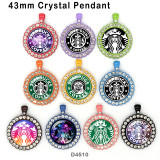 10pcs/lot  Starpugs  coffee  glass picture printing products of various sizes  Fridge magnet cabochon