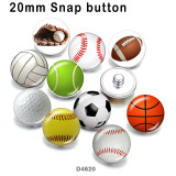 10pcs/lot Baseball  Volleyball glass picture printing products of various sizes  Fridge magnet cabochon