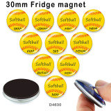 10pcs/lot  MOM  MIiMi  NaNa  glass picture printing products of various sizes  Fridge magnet cabochon