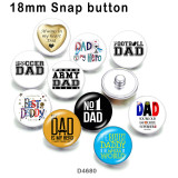 10pcs/lot  Footbll  DAD  glass picture printing products of various sizes  Fridge magnet cabochon