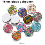 10pcs/lot  color  pattern  glass picture printing products of various sizes  Fridge magnet cabochon