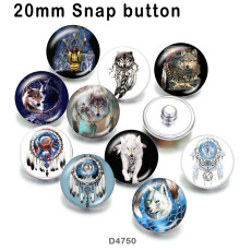 10pcs/lot   Dreamcatcher  wolf  glass picture printing products of various sizes  Fridge magnet cabochon
