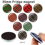 10pcs/lot  color  pattern  glass picture printing products of various sizes  Fridge magnet cabochon