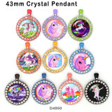 10pcs/lot  Unicorn  glass picture printing products of various sizes  Fridge magnet cabochon