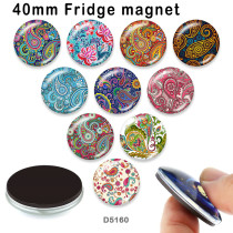 10pcs/lot  color  pattern  glass picture printing products of various sizes  Fridge magnet cabochon