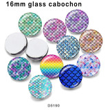 10pcs/lot  color  pattern  glass picture printing products of various sizes  Fridge magnet cabochon