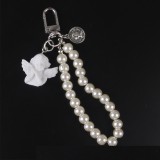 Pearl angel sculpture alloy listing keychain bag accessories